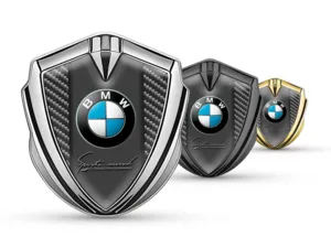 BMW Silicone Emblema Badge Stile Minimal Uni-Size